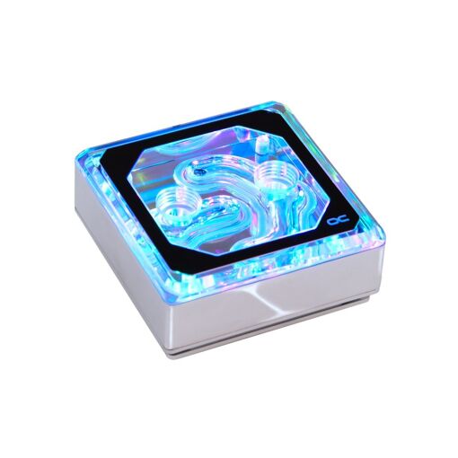 Bloc de glace Alphacool XPX Aurora Edge - Chromé digital RGB plexi