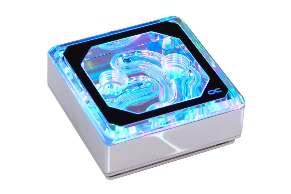 Alphacool Eisblock XPX Aurora Edge - Digital RGB Plexi Chrome