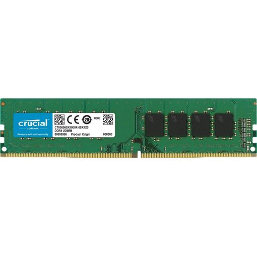 Memoria Crucial CT8G4DFS824A 8GB (DDR4, 2400 MHz, PC4-19200, Rank único x8, DIMM, 288 pines)