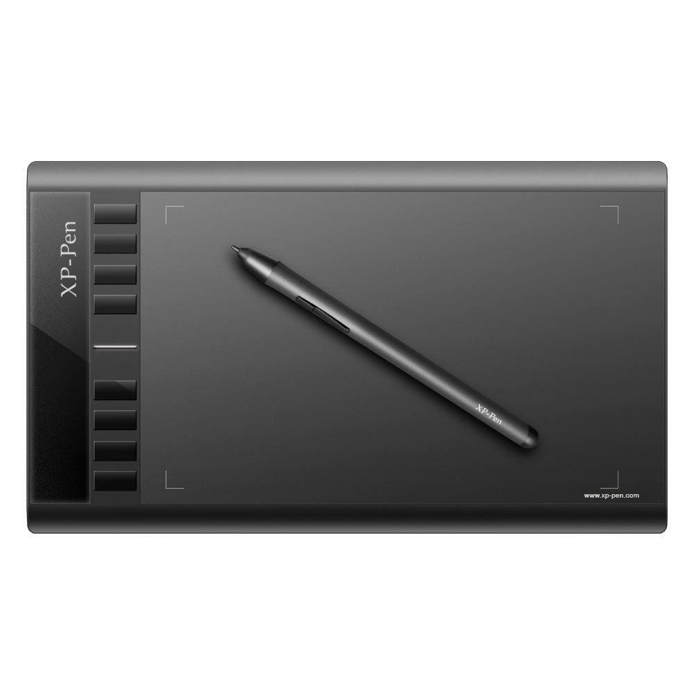 XP-Pen Star03 V2 (2018) 12-Inch Graphic Tablet with Passive Stylus 8192 Levels and 8 Shortcuts Black Drawing Palette