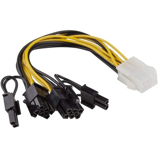 Adaptateur d'alimentation Sonero (PCI-e, femelle 6 broches à 2 connecteurs 6+2 broches)