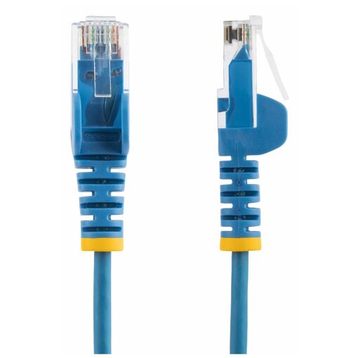 Cable Ethernet StarTech de 1,5 m, azul, sin gancho, PoE, 10 Gb, LSZH