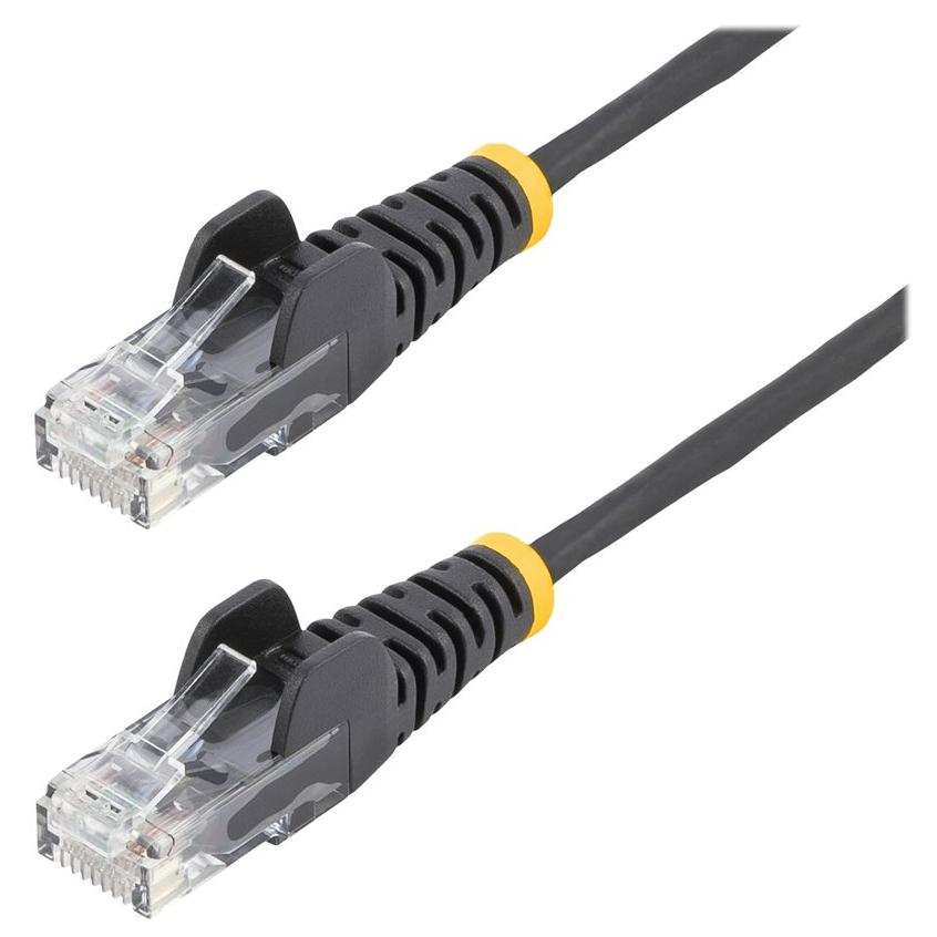 StarTech 3m CAT6 Ethernet Cable, Black, Snagless, PoE, 28AWG