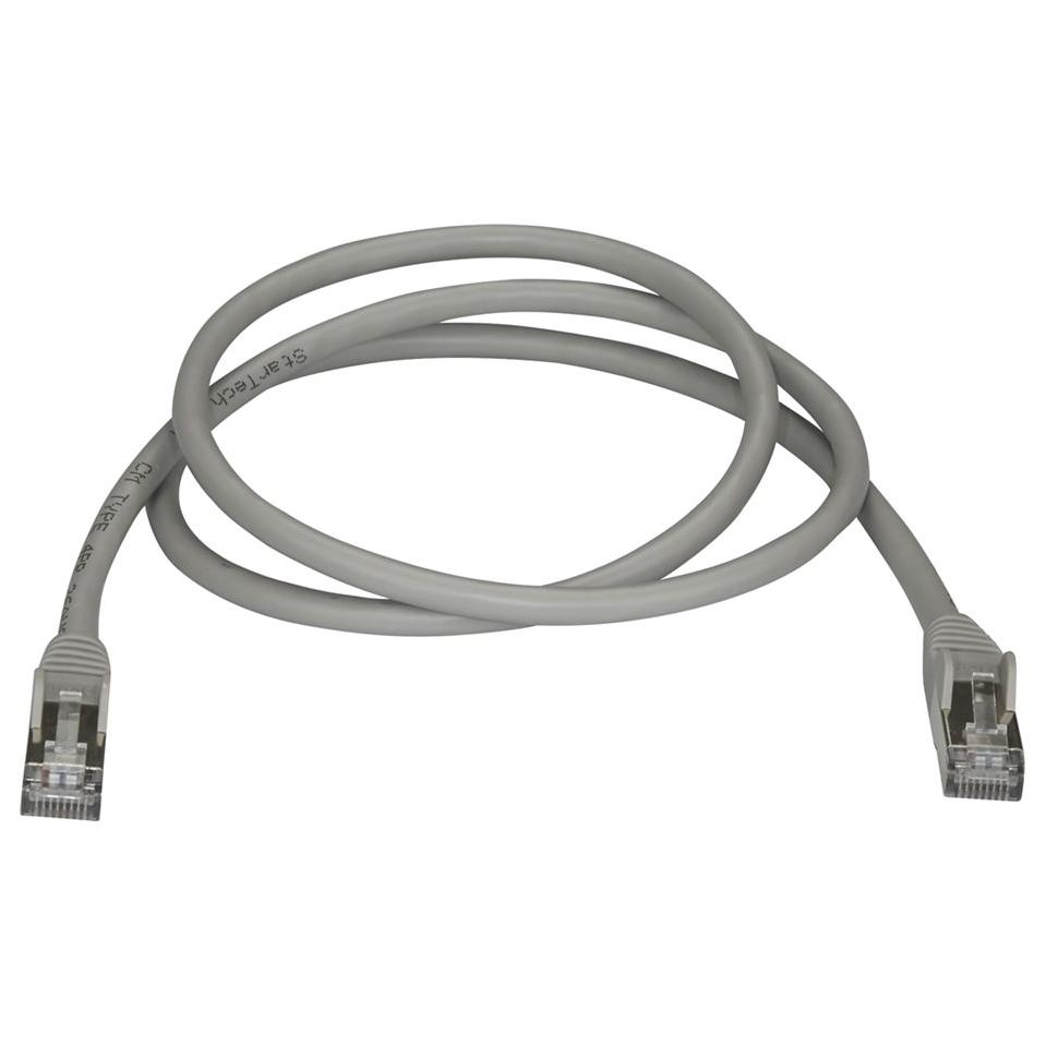 Câble Ethernet StarTech de 7 m, 10 GbE Cordon de raccordement PoE, Gris