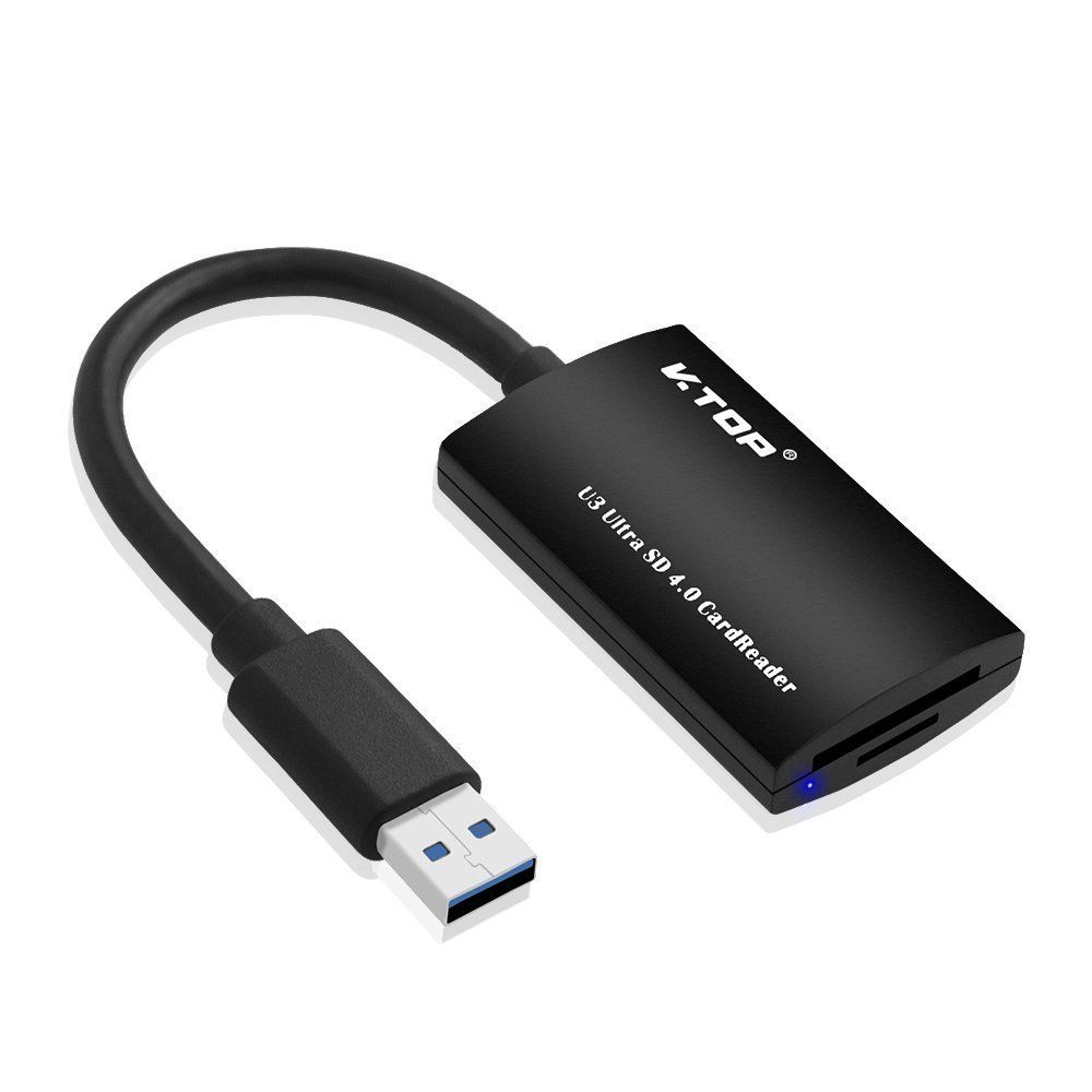 Vtop SD Card Reader - USB 3.0 High-Speed Memory Card Reader for 4K Cameras