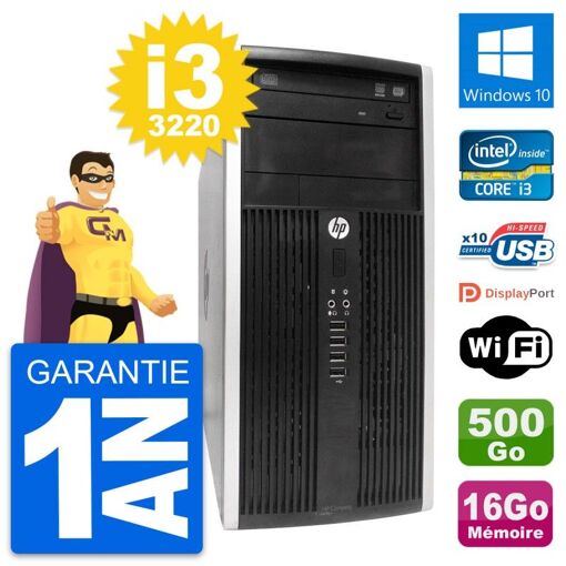 Portátil HP Pro 6300 CMT Intel i3-3220 16GB 500GB Windows 10