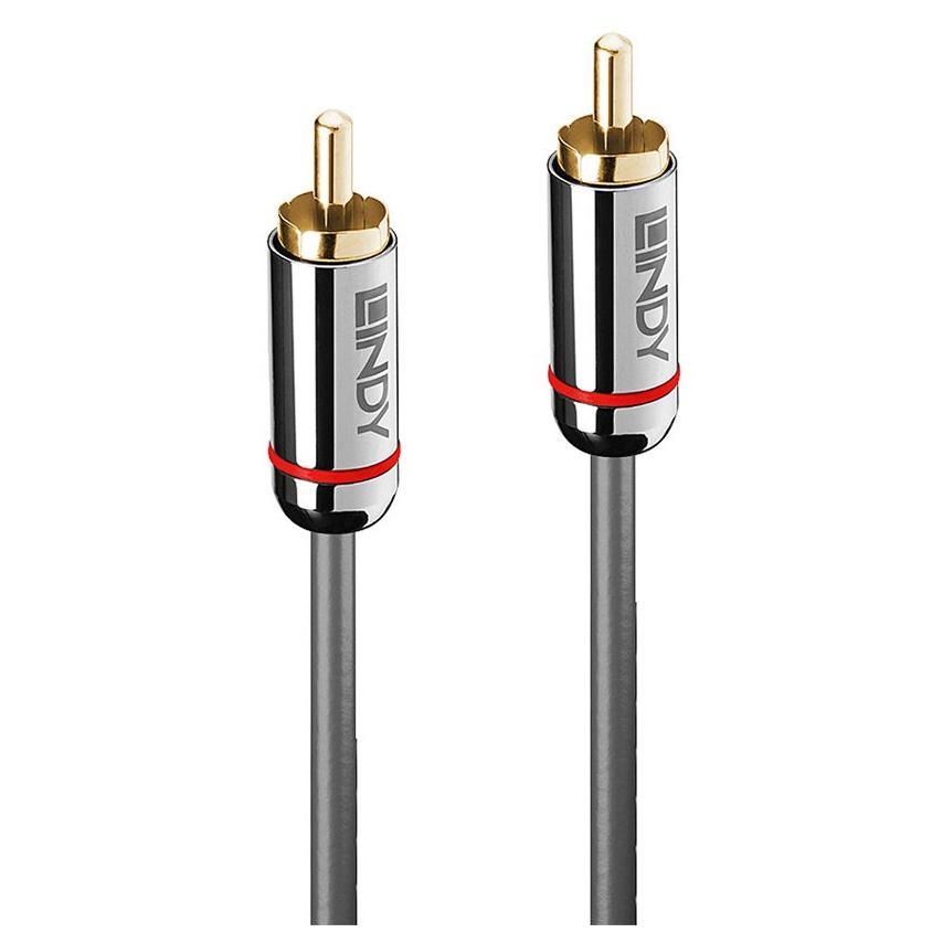 Lindy Cromo Line Digital Audio Cable (Coaxial) - 1m - Anthracite