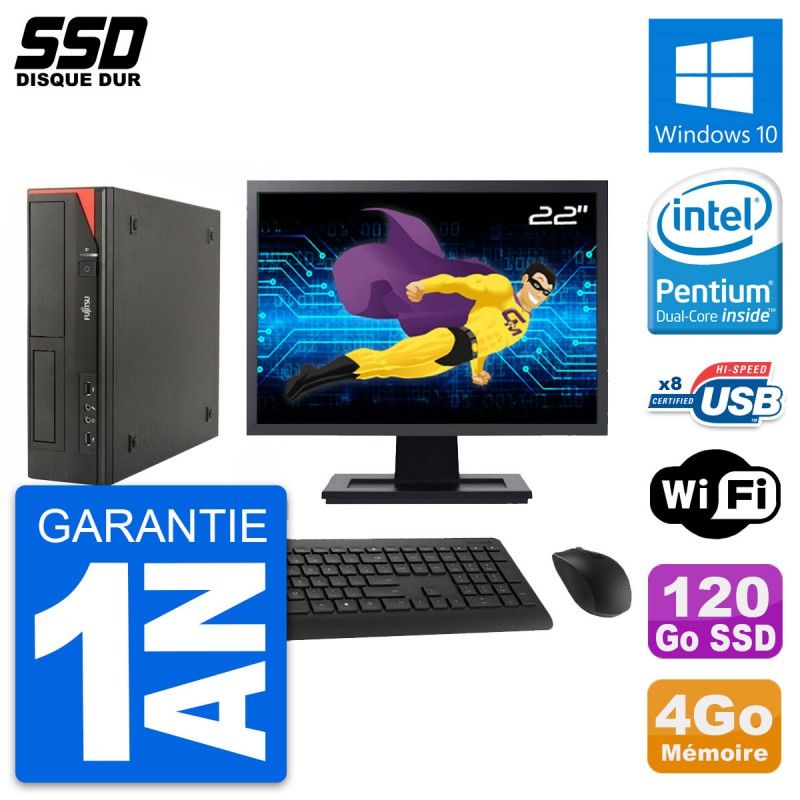 Fujitsu E520 E85+ DT 22-Inch Desktop PC