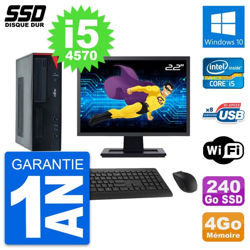 Fujitsu E520 DT 22-Inch Desktop PC