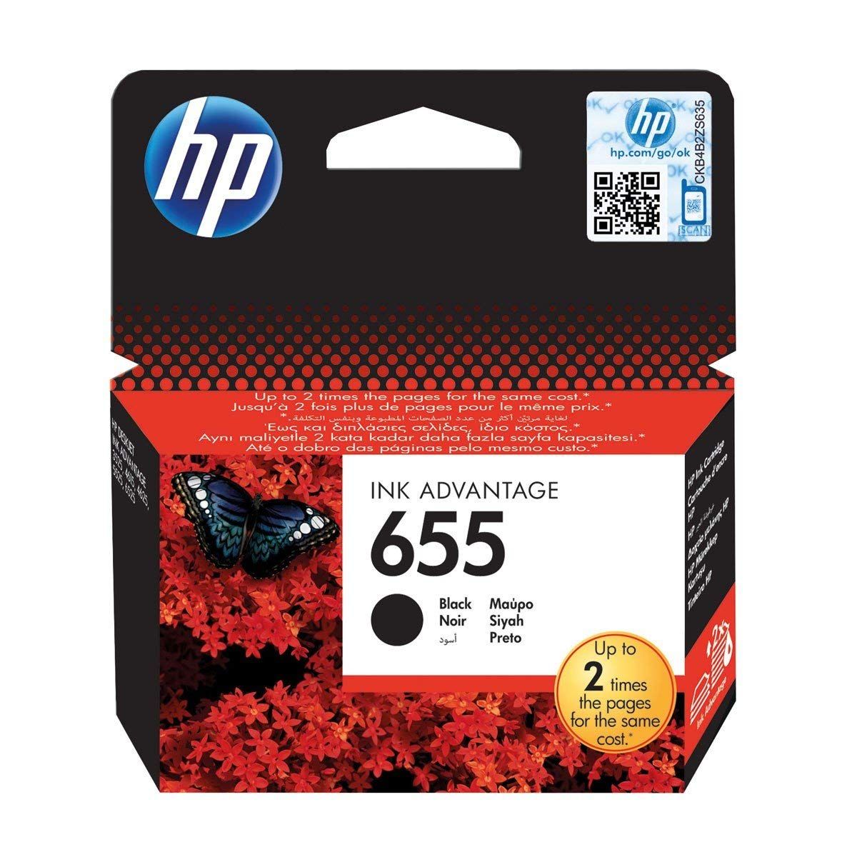 HP 655 Black Original Ink Cartridge