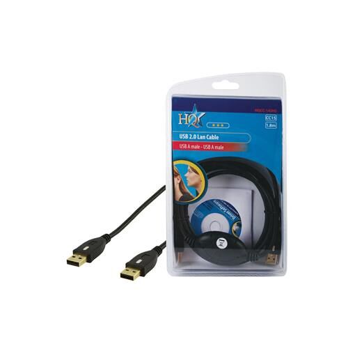 HQ CC-145HS USB 2.0 Cable, 6ft (1.8m), Black