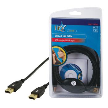 Cable HQ CC-145HS USB 2.0, 1,8 m, Negro