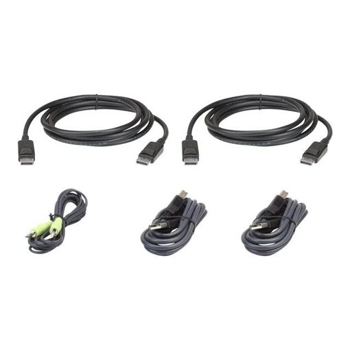 Kit de cables KVM ATEN 2L-7D03UDPX5 (Teclado/Video/Ratón) - Cumplimiento TAA para ATEN CS1144DP4C, CS1148DP4, CS1148DP4C