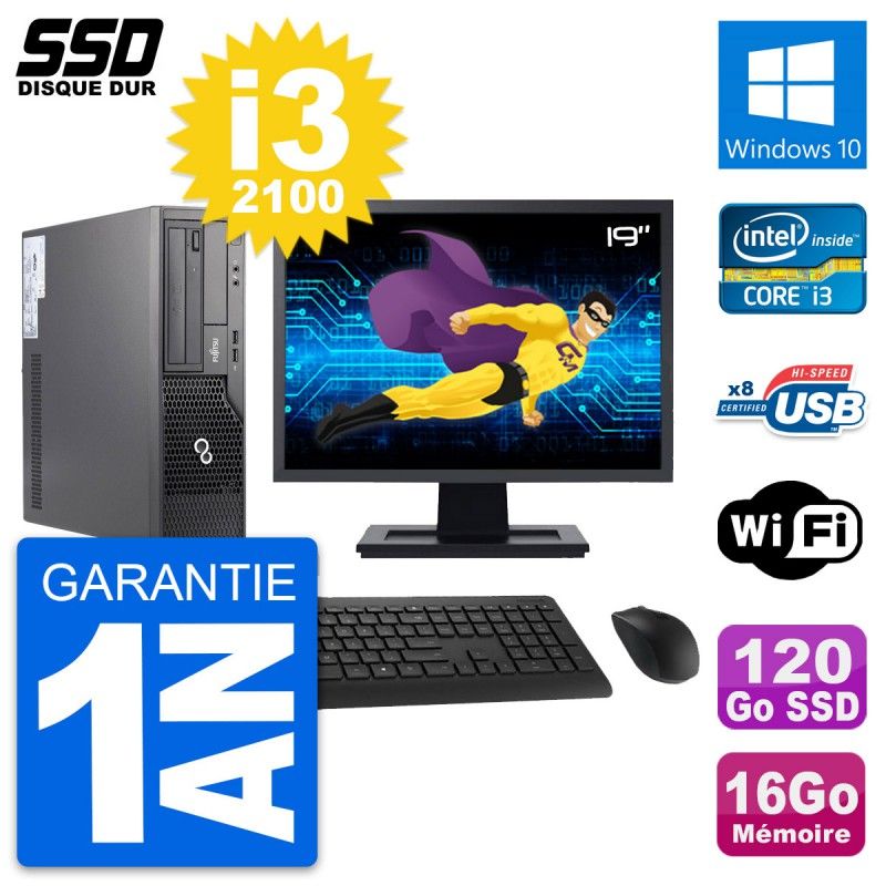 Fujitsu E500 E85+ DT 19-Inch Desktop PC