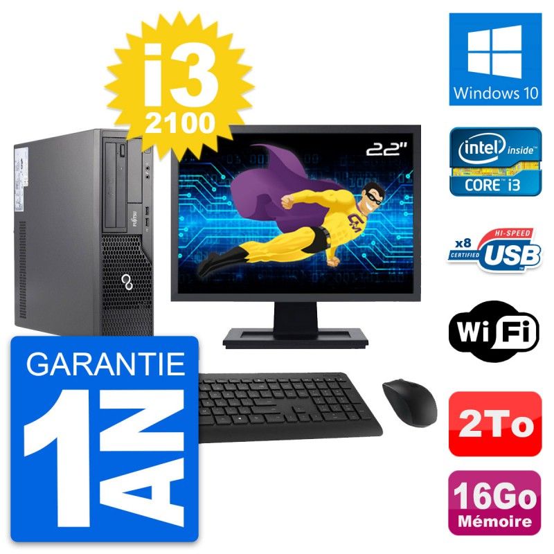 Fujitsu E500 DT 22-Inch Desktop Computer