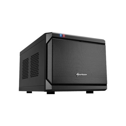 Caja Sharkoon QB ONE - Torre ITX - Negro - USB/Audio