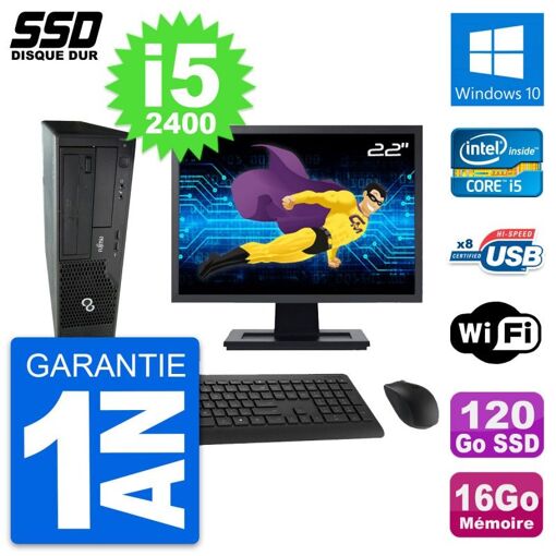 Fujitsu E500 E85+ DT 22-Inch Computer