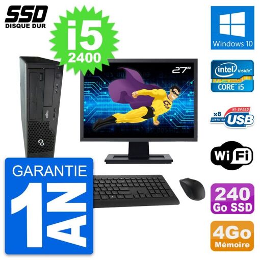 Fujitsu E500 E85+ DT 27-Inch Desktop PC