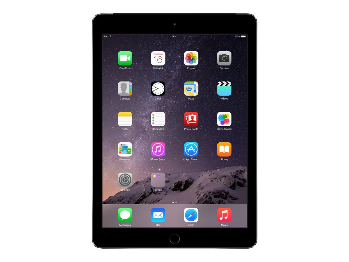 Apple iPad Air 2 Tablet - 16GB, Wi-Fi + Cellular, Gray Retina Display (9.7-inch)