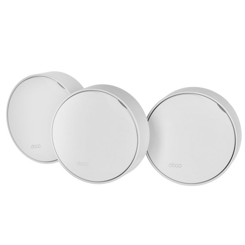 TP-Link Deco X50-PoE V1 Wi-Fi System (3 Routers) - Up to 6500 sq. ft. - 1GbE, 2.5GbE Mesh - Wi-Fi 6 - Dual Band - Wall/Ceiling Mountable