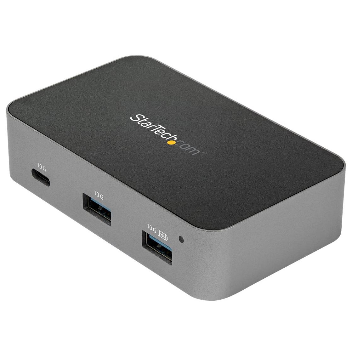 Hub StarTech.com de 3 puertos USB-C - 10 Gbps, 2 puertos USB-A, 1 puerto USB-C, 1 puerto Gigabit Ethernet - Cable de 1 metro (HB31C2A1CGS)