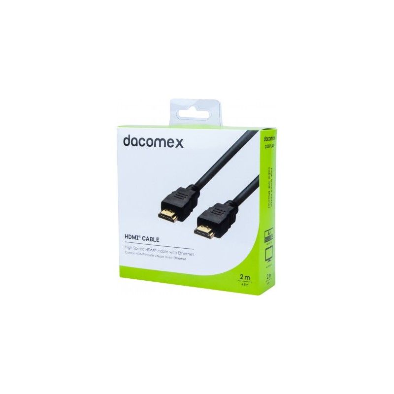 Cable HDMI de alta velocidad DACOMEX con Ethernet - 2 m
