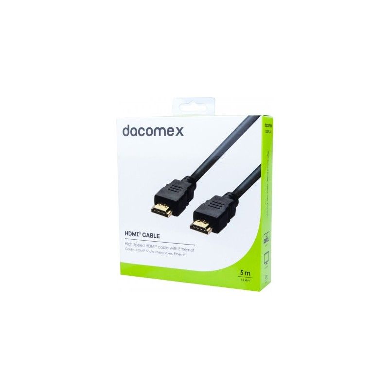 Cable HDMI de alta velocidad DACOMEX con Ethernet - 5 m