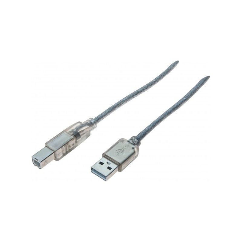 Dexlan Transparent USB 2.0 Cable - 5m