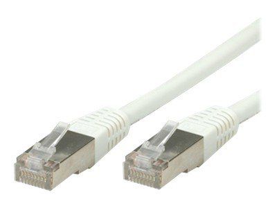 Secomp VALUE - RJ-45 (M) to RJ-45 (M) Cable - 5m - SFTP - CAT 6 - Molded, Locked - White