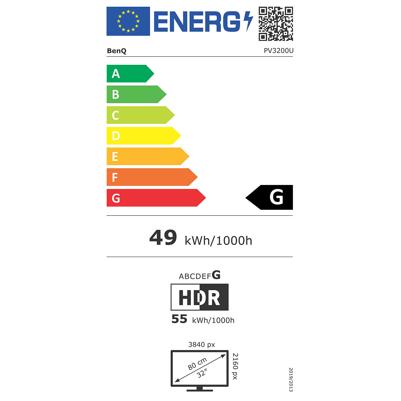 Pantalla LED BenQ 31.5'' PV3200U