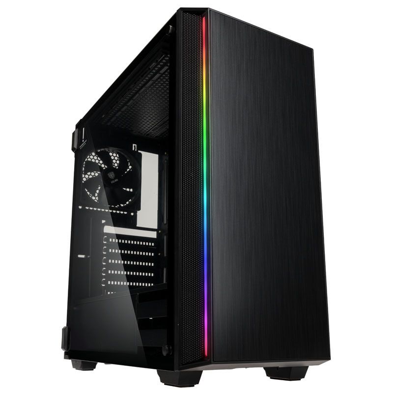Kolink Ethereal RGB Mid-Tower PC Case with Tempered Glass Panels - Black