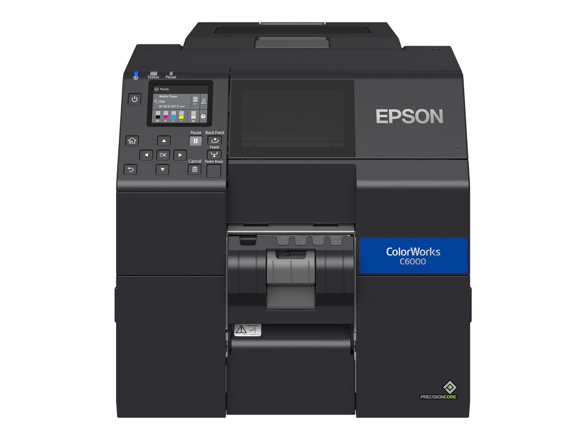 Epson ColorWorks CW-C6000Pe Label Printer - Color Inkjet - Roll (11.2 cm) - 1200 x 1200 dpi - Up to 119 mm/sec (Mono) / Up to 119 mm/sec (Color) - LAN, USB 2.0, USB 2.0 Host - Peeler