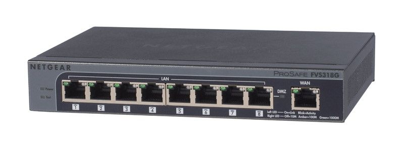 Conmutador Netgear ProSafe FVS318G de 8 puertos - 1GbE