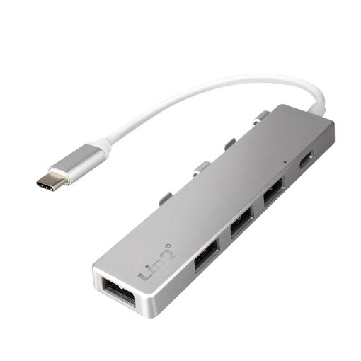 Hub USB-C LinQ - 4 puertos de alta velocidad 5 Gbps con función OTG