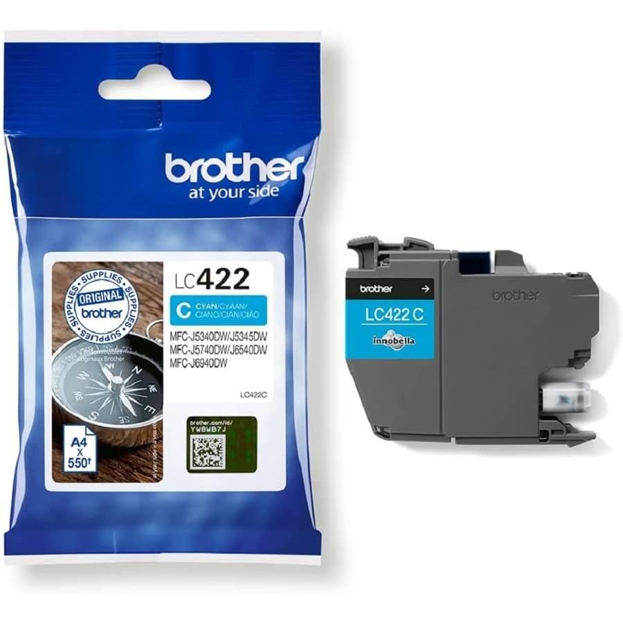 Brother Original Ink Cartridge LC-422C Cyan
