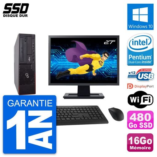 Fujitsu E700 E90+ DT 27-Inch All-in-One Computer