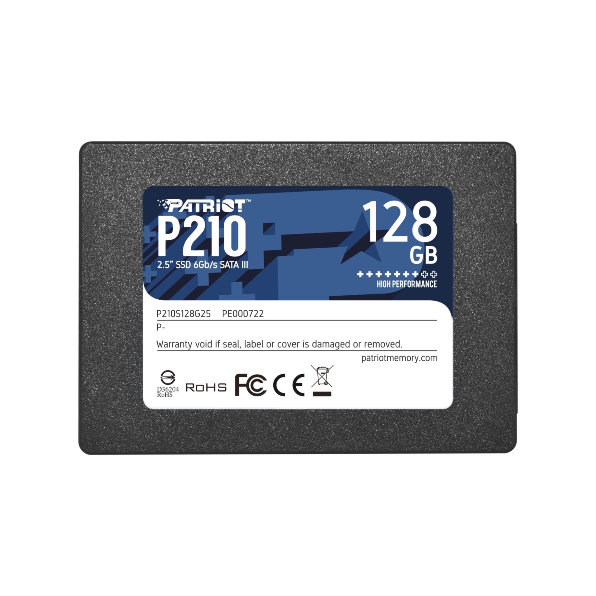 SSD Patriot P210 - 128 GB, 2.5 pulgadas, SATA III