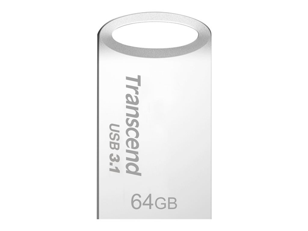 Transcend JetFlash 710 USB 3.1 Flash Drive - 64GB - Silver