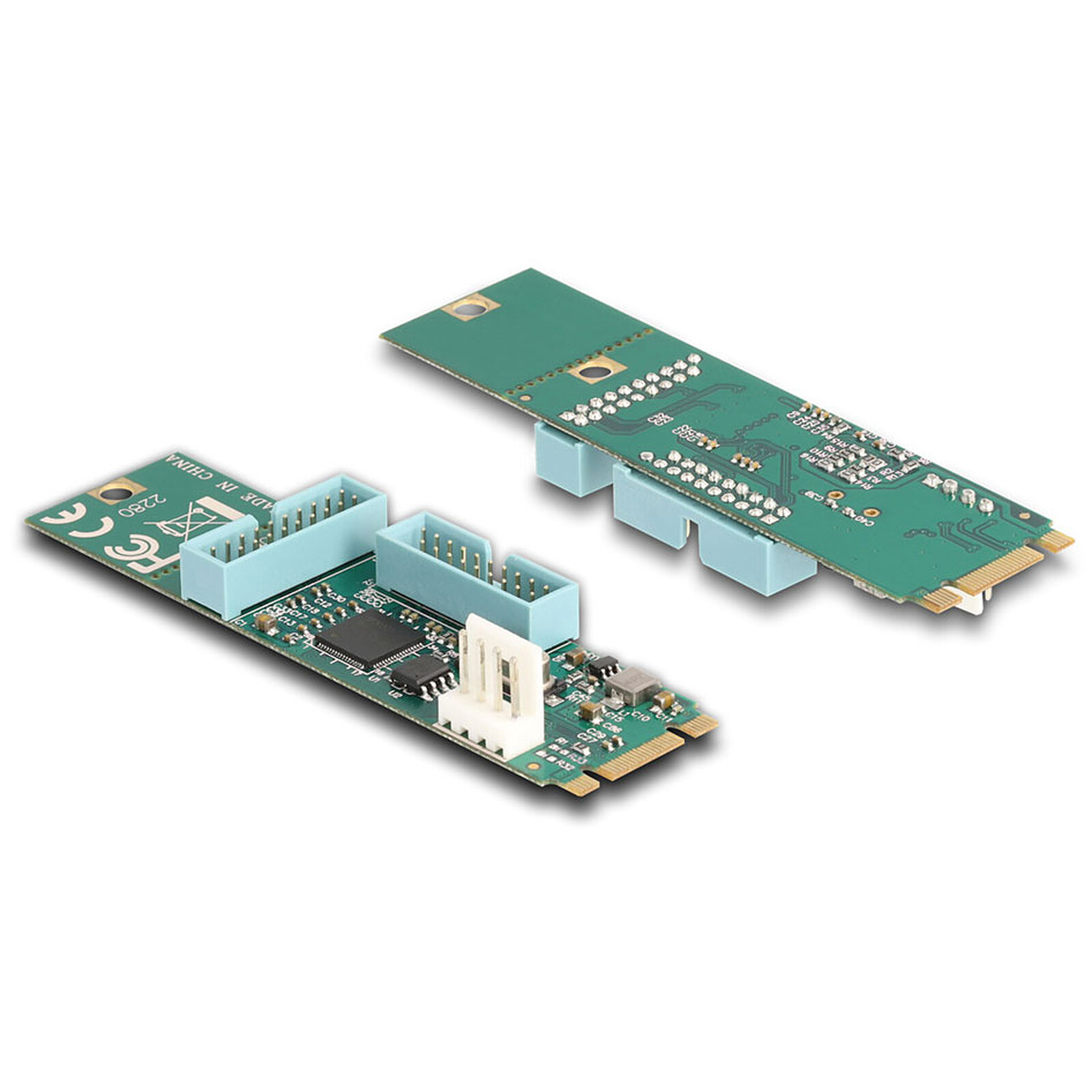Adaptateur M.2 DeLock B+M à 4x USB 3.0
