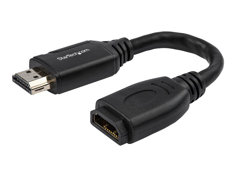 StarTech.com HDMI Extension Cable with HDR - 15.2cm, Straight Male to Female