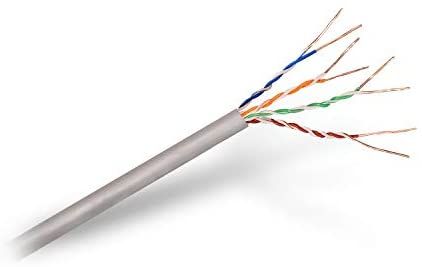 AISENS Network Cable RJ45 (Rigid, 100m Spool for Installation) - Grey