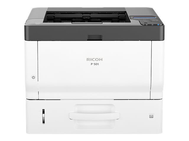 Ricoh P 501 Printer - A4, Black & White, Duplex, LED, 1200 x 1200 dpi, Up to 43 ppm, 600-Sheet Capacity