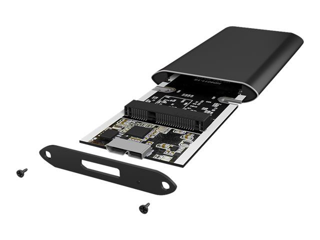 RaidSonic ICY BOX IB-182AMU3 External Enclosure - mSATA to USB 3.0 Adapter - Black