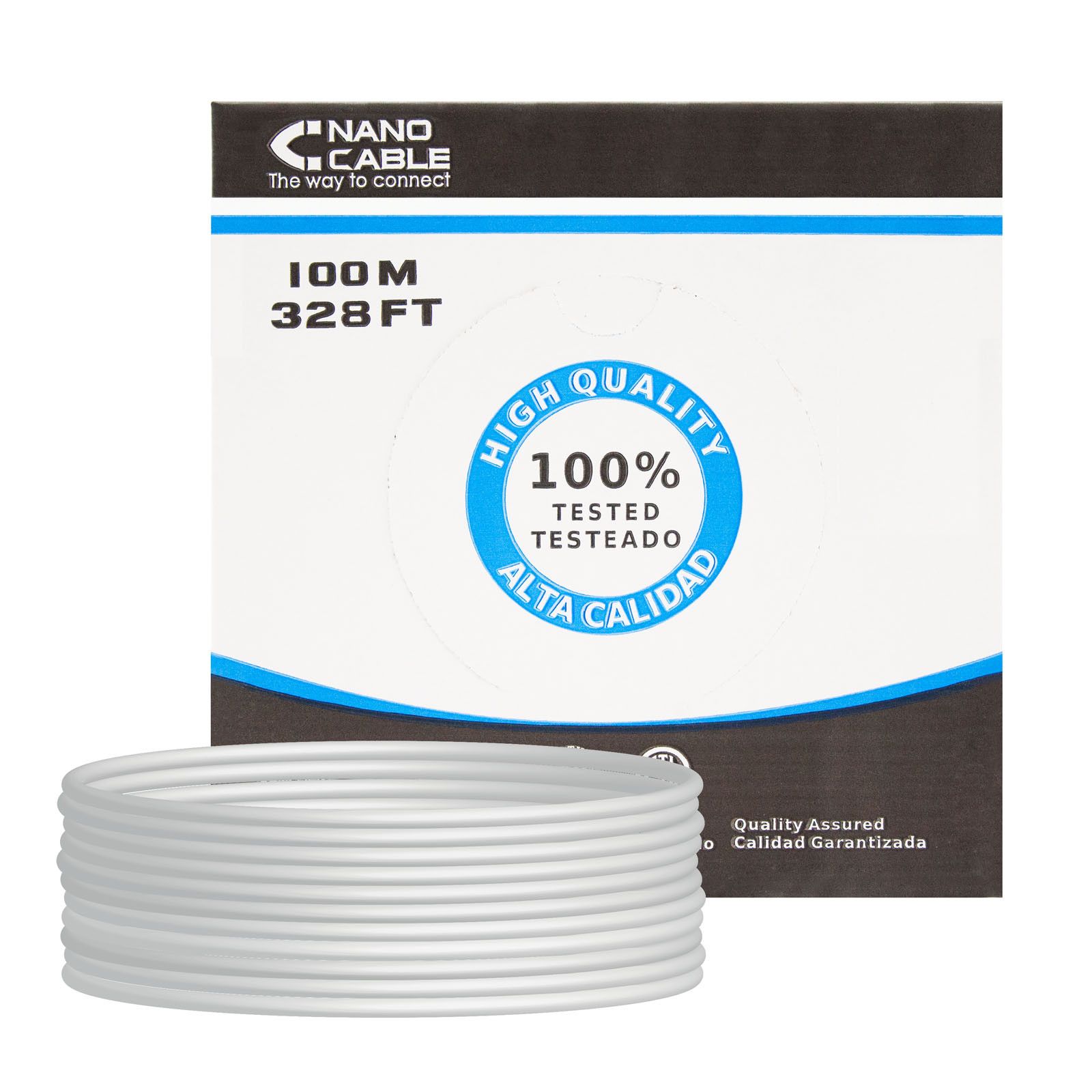 NanoCable 100m Cat5e UTP Rigid CCA Cable