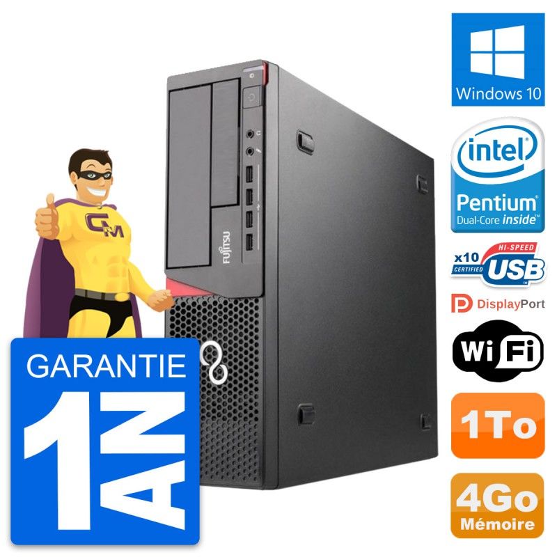 Fujitsu Esprimo E720 DT Desktop PC - Intel Pentium G3220, 4GB RAM, 1TB HDD, Windows 10, WiFi