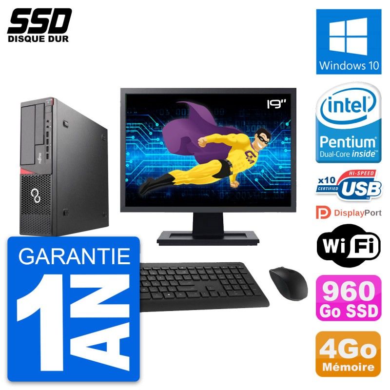 Fujitsu E720 E85+ DT 19-Inch Desktop PC