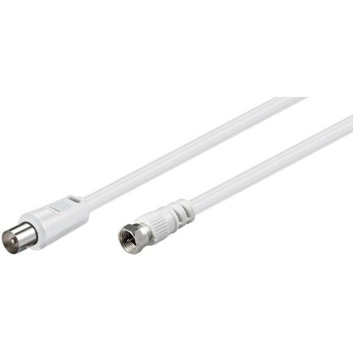 Cable de antena TV Goobay 2,5m (Blanco)