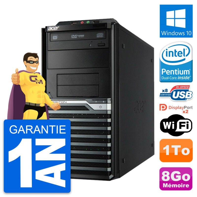 Acer Veriton M4630G Desktop PC - Intel G3220, 8GB RAM, 1TB HDD, Windows 10, WiFi