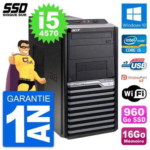 Portátil Acer Veriton M4630G Intel i5-4570 16GB RAM 960GB SSD Windows 10