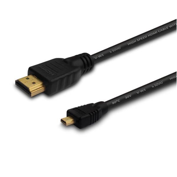 Savio HDMI Cable 1m Type A to Type D (Micro)